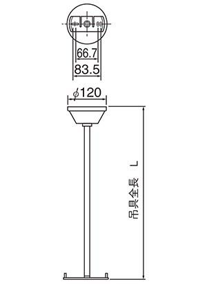 Fpp パナソニック製 吊具 丸タイプ 長さ500mmタイプ メーカー在庫限り 生産中止品 電池屋