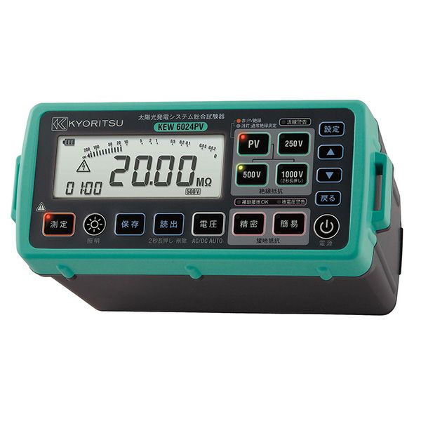 KEW 6024PV 共立電気計器 PV絶縁、絶縁、接地、電圧測定機能を