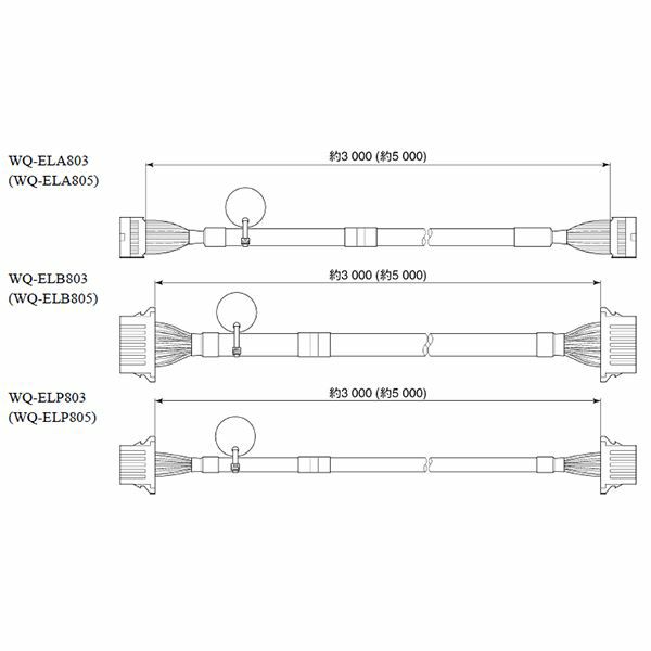 WQ-ELB803 パナソニック 音響設備 非常放送用接続(多芯制御)ケーブル