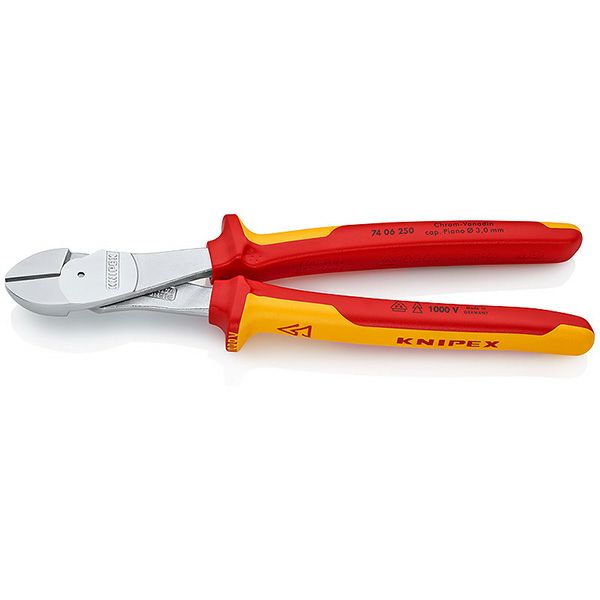 7406-250 絶縁強力斜ﾆｯﾊﾟｰ 1000V KNIPEX(クニペックス) KNIPEX(ク