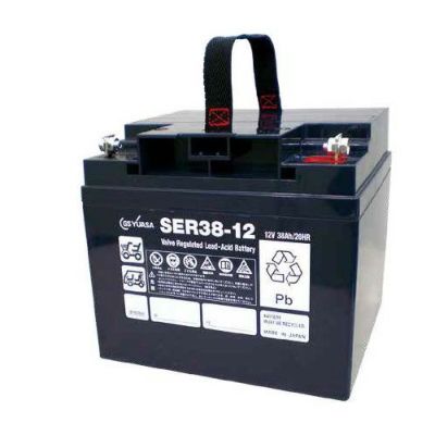 SER38-12 GSユアサ 小型電動車用制御弁式鉛蓄電池 12V32Ah （2個セット）【代引不