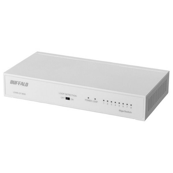 LSW6-GT-8NS/WH（LSW5-GT-8NS/WH後継品）バッファロー Giga対応スイッ