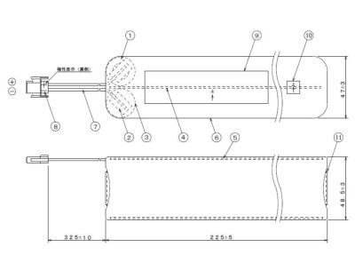 BV9810502相当品 パナソニック製自動火災報知設備用予備電源 NS評価品 24V1650mAh | 電池屋本館