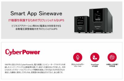 PR3000 2,500VA/2,500W本体 ＋ ５年オンサイト保守】CyberPo