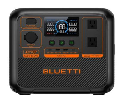 AC70P BLUETTI ポータブル電源 容量864Wh 出力1000W LiFePO4 リン酸鉄リチウムイオン | 電池屋本館